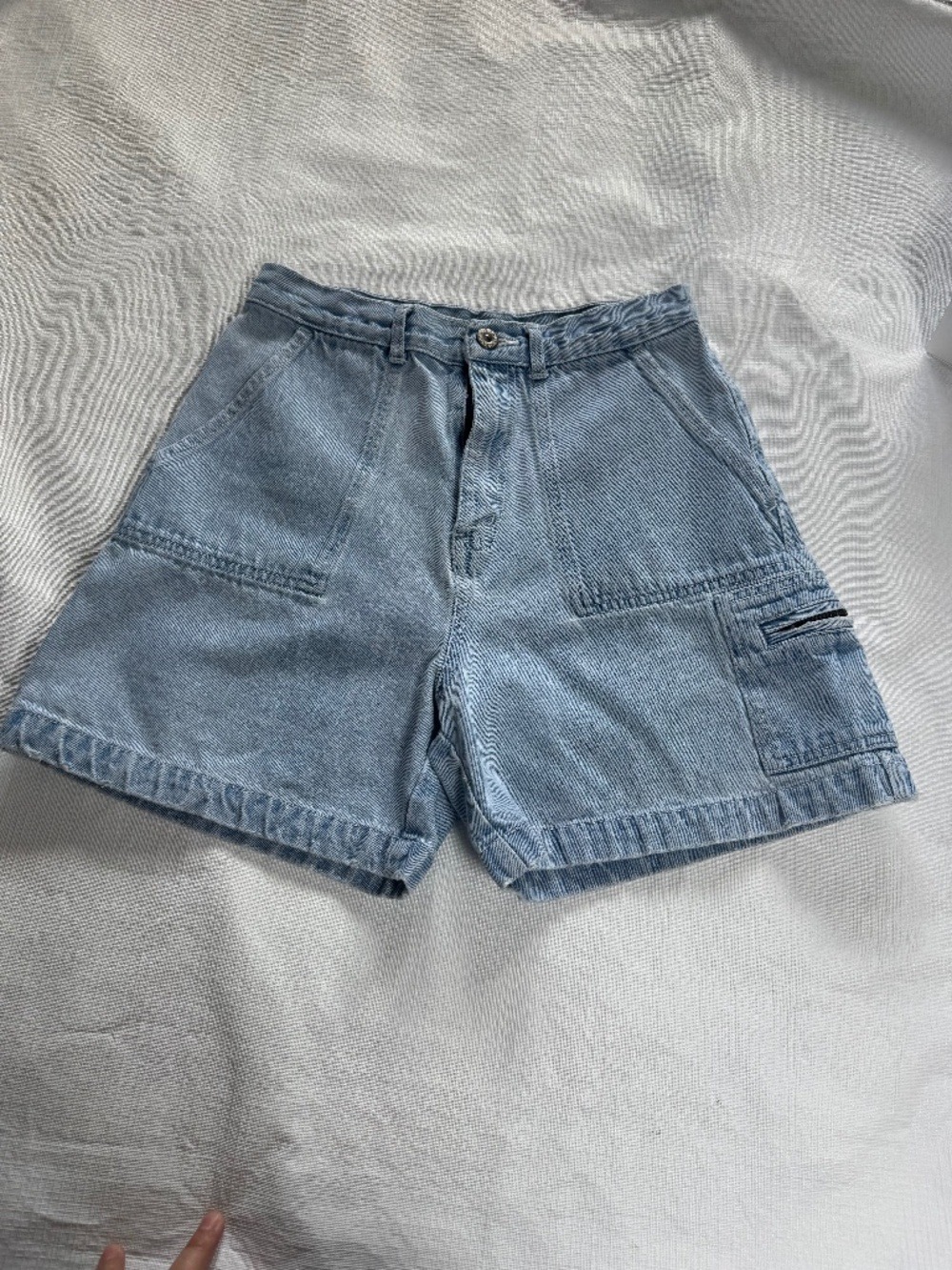 Nevada Vintage  Blue Denim Jean Shorts - Casual High-Waist Women's Shorts
